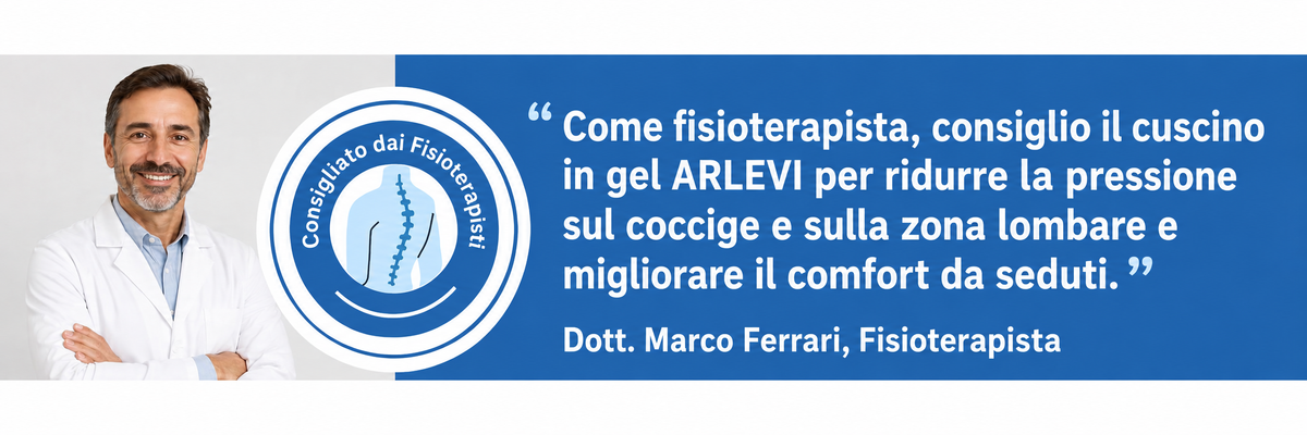 Una fisioterapista consiglia il Cuscino in Gel Arlevi