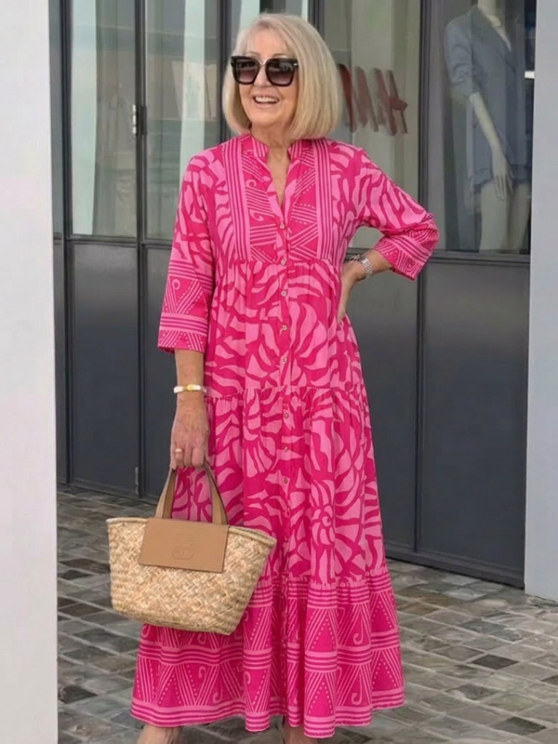 Marielle – Button Front Midi Dress