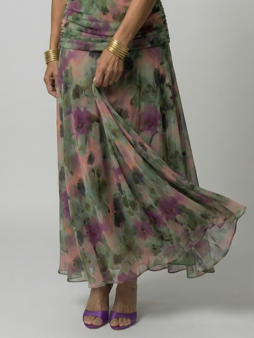 Calen – Off Shoulder Flow Midi Dresses