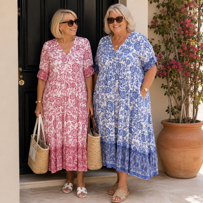 Keisha – Graceful V-Neck Floral