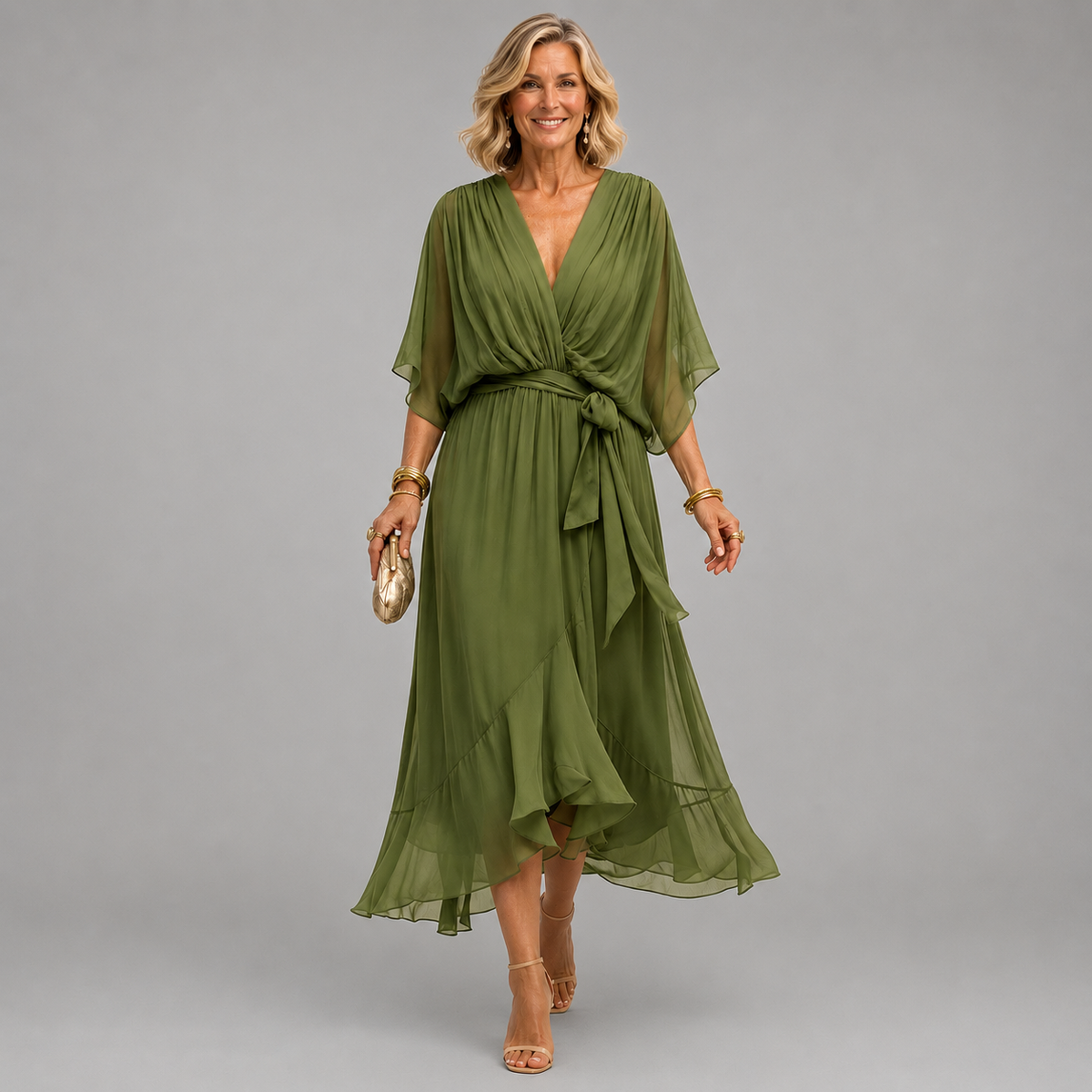 Monica – V-neck dress
