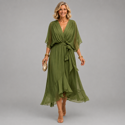 Monica – V-neck dress