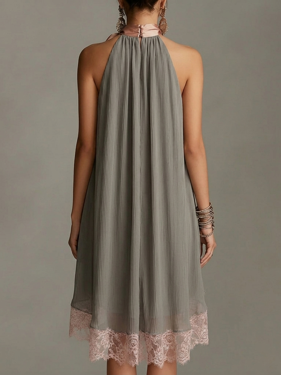 Brielle – Bow-Detail Satin Mini Dress