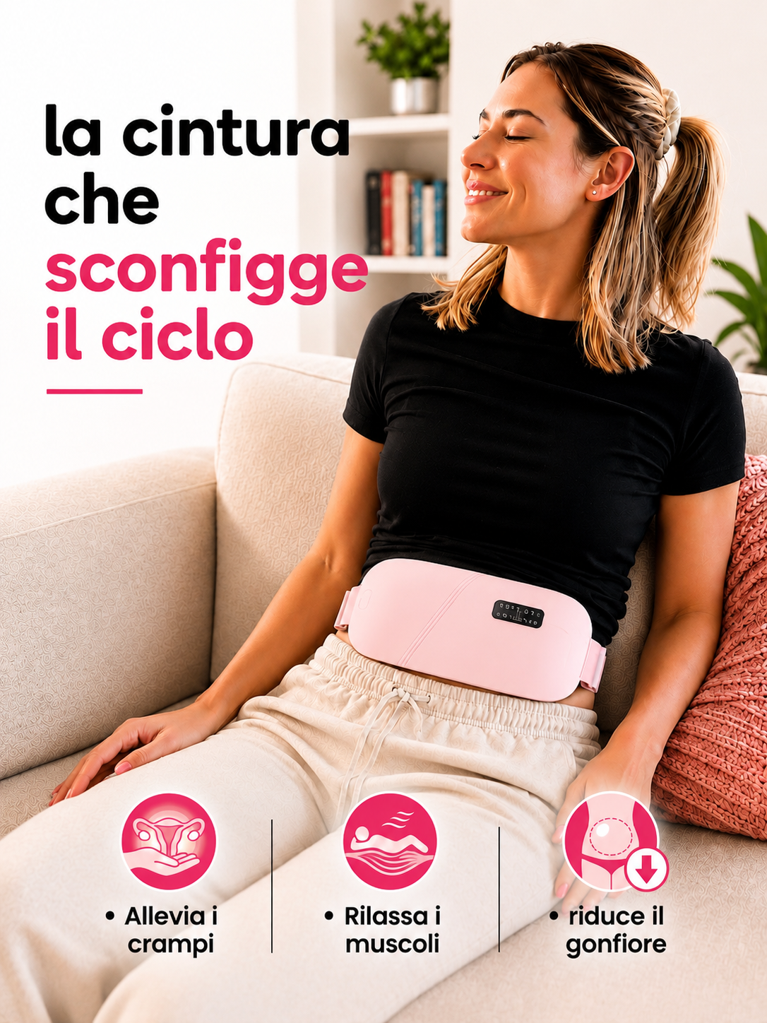 Lunara | Heated Period Belt with Massage