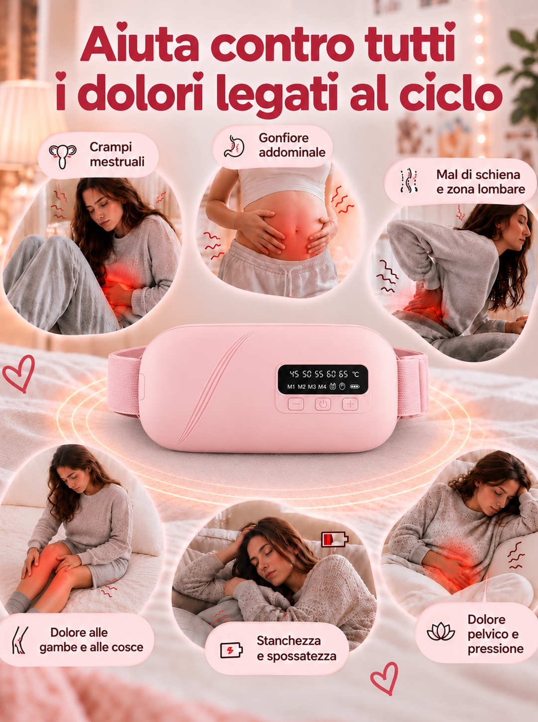 Lunara | Heated Period Belt with Massage