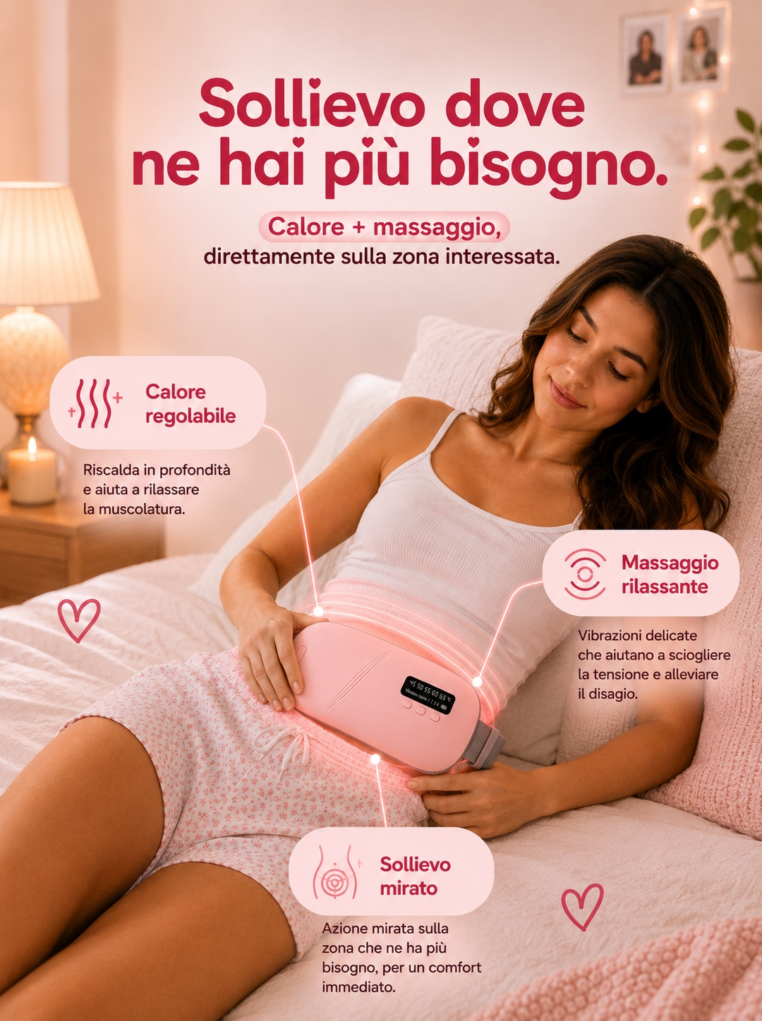 Lunara | Heated Period Belt with Massage