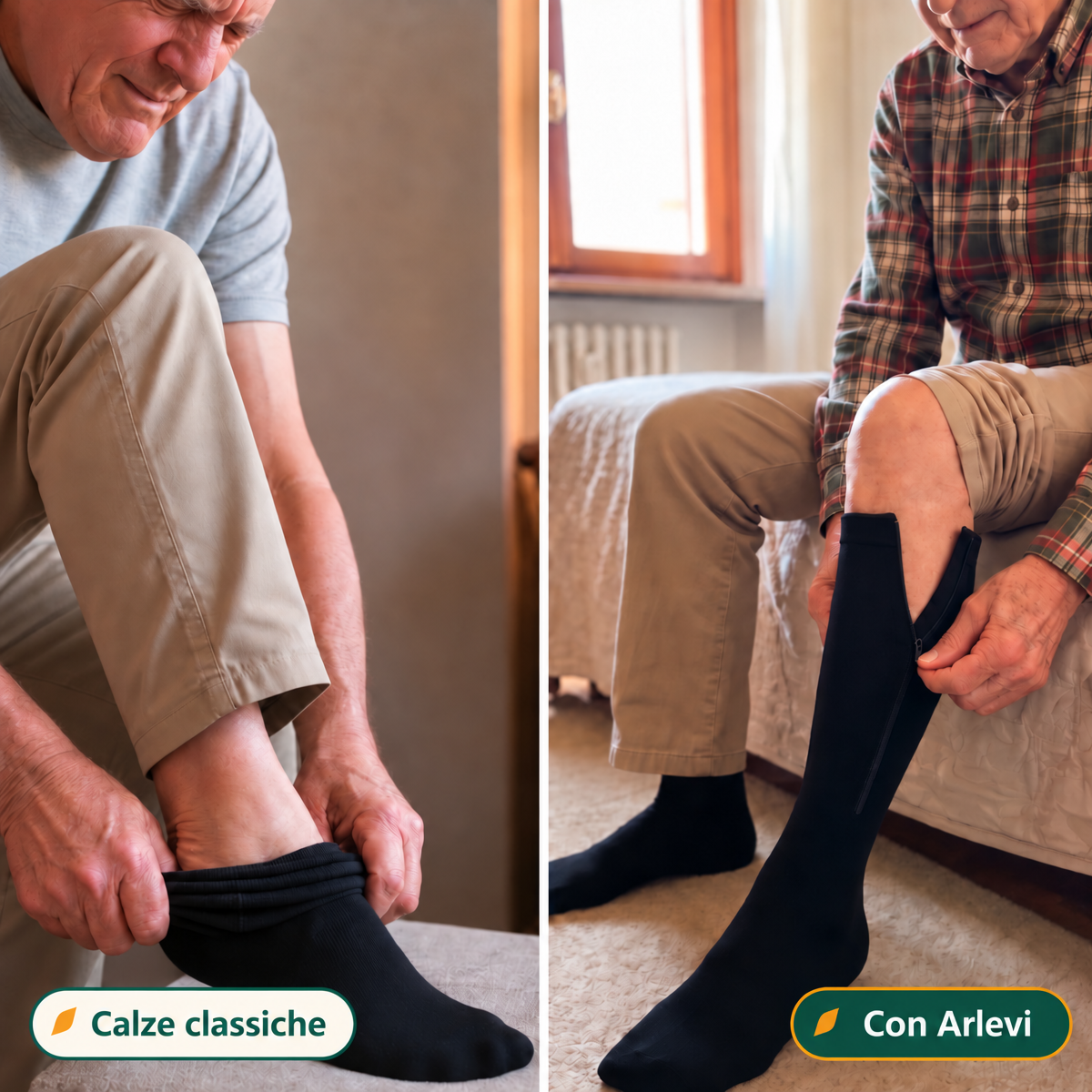 Arlevi Zippered Compression Socks